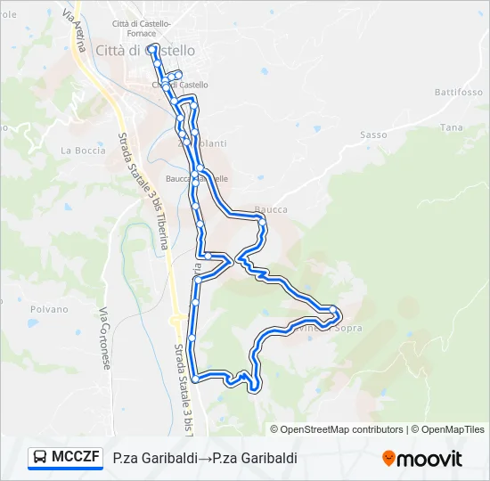 MCCZF Bus Line Map