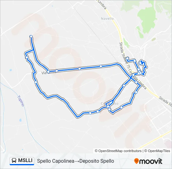 MSLLI Bus Line Map