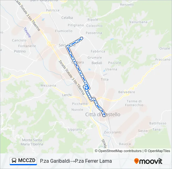 MCCZD Bus Line Map
