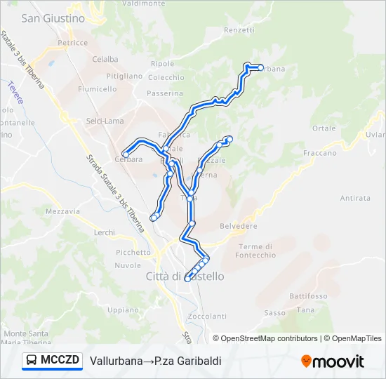 MCCZD Bus Line Map