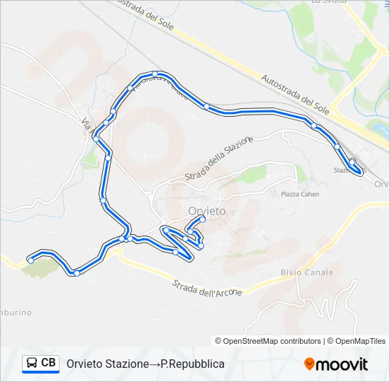 CB Bus Line Map