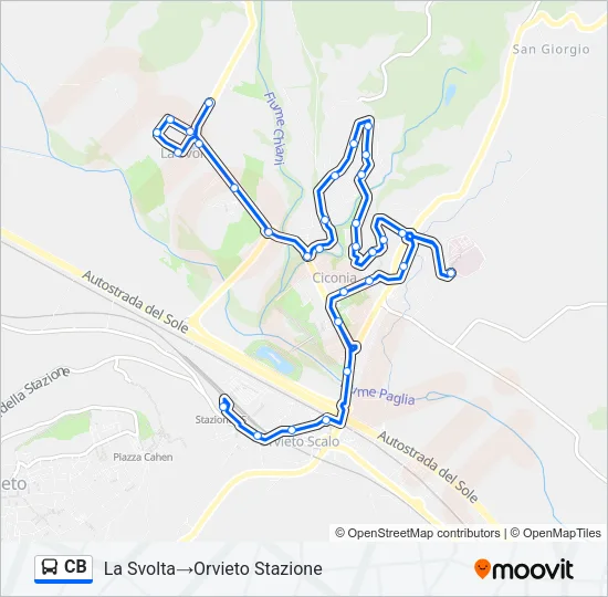 CB Bus Line Map