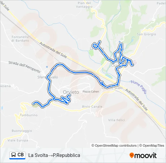 CB Bus Line Map
