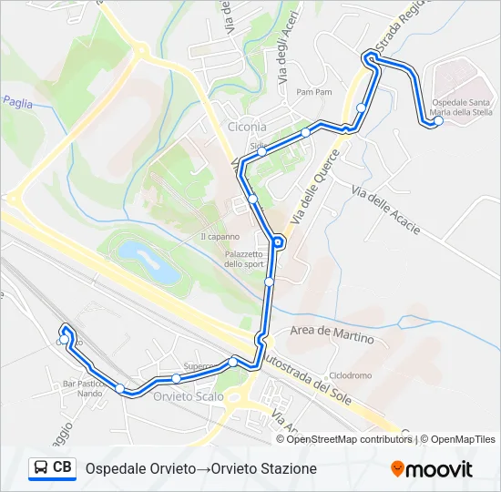 CB Bus Line Map