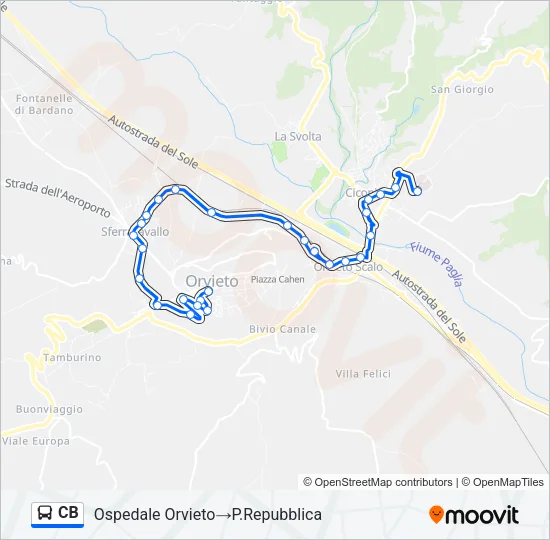 CB Bus Line Map