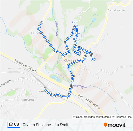 CB Bus Line Map