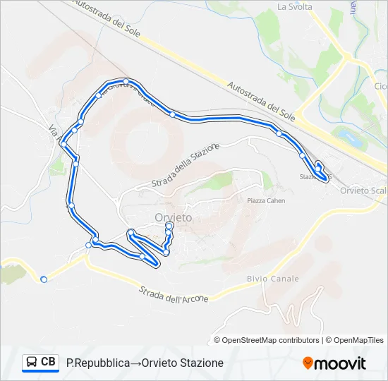 CB Bus Line Map
