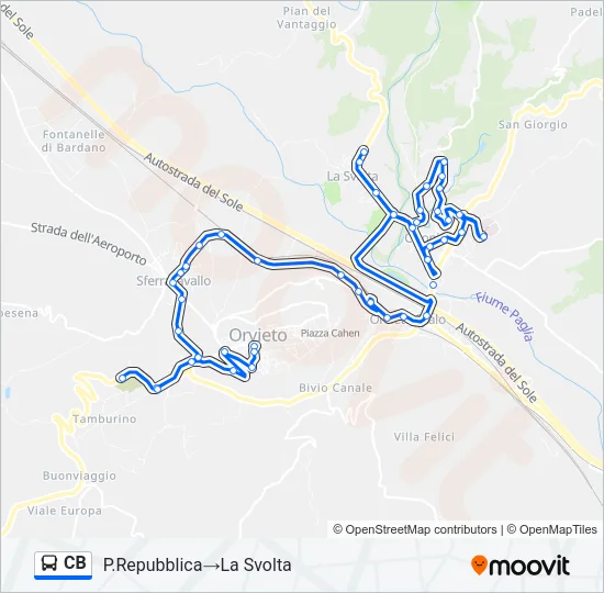 CB Bus Line Map
