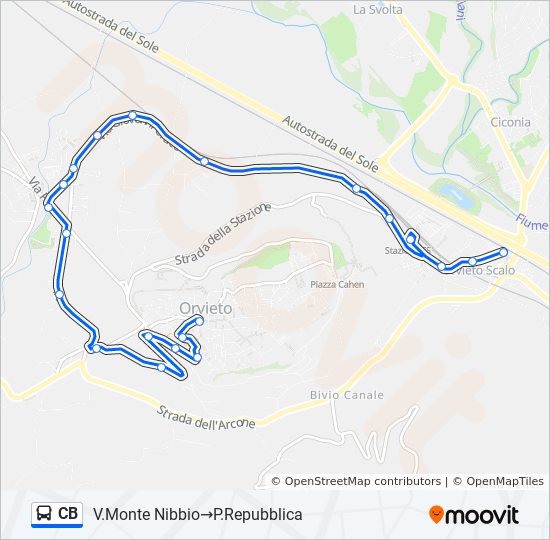 CB bus Line Map