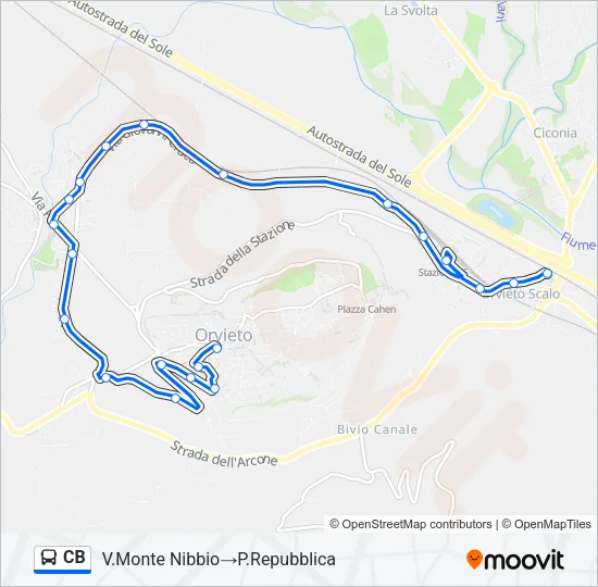 CB Bus Line Map