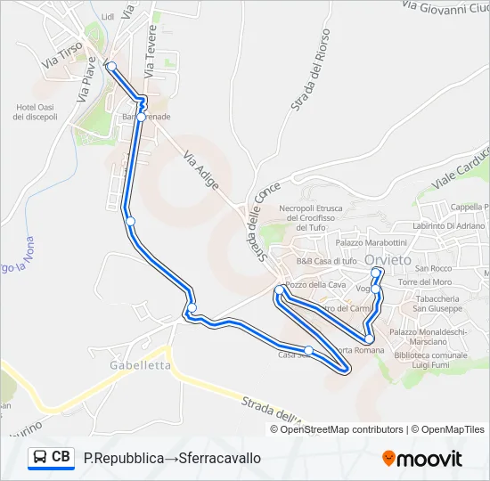 CB Bus Line Map