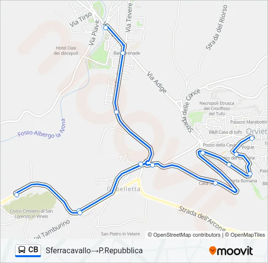 CB Bus Line Map