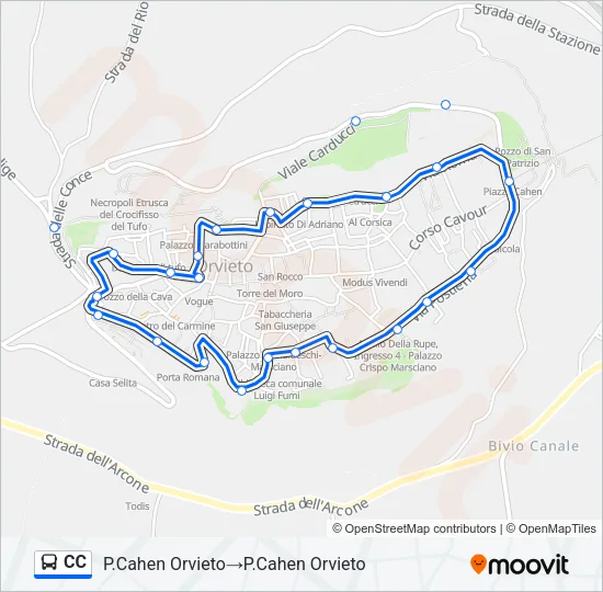 CC Bus Line Map