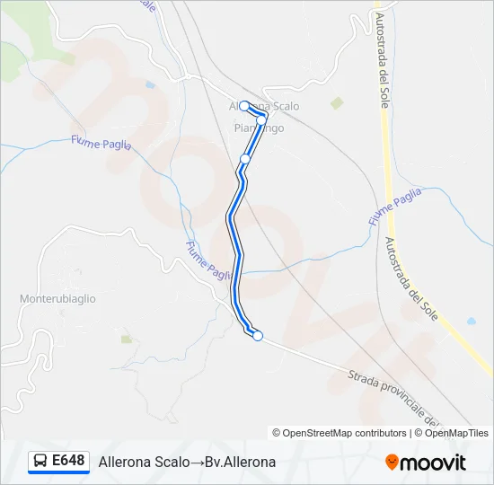 E648 Bus Line Map