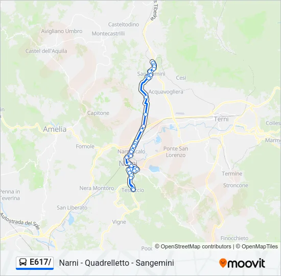 E617/ Bus Line Map