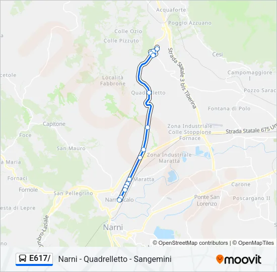 E617/ Bus Line Map