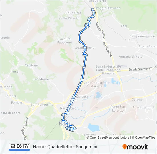 E617/ Bus Line Map