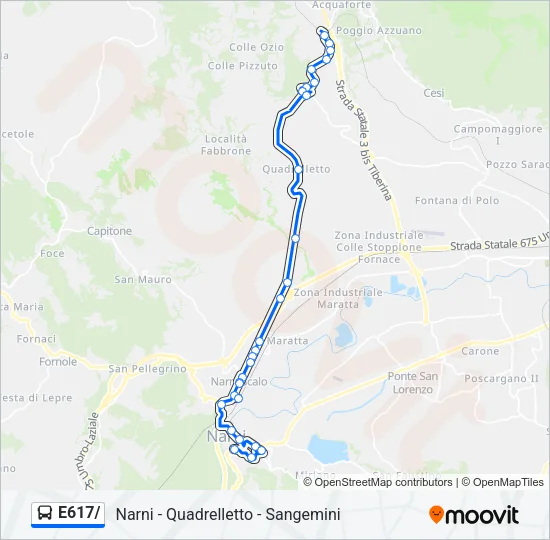 E617/ Bus Line Map