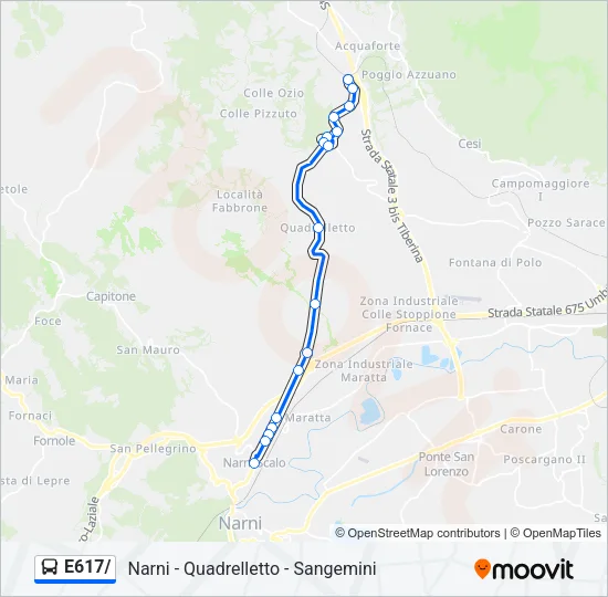 E617/ Bus Line Map