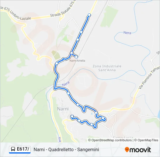 E617/ Bus Line Map