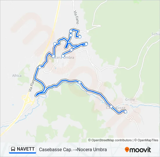 NAVETT Bus Line Map