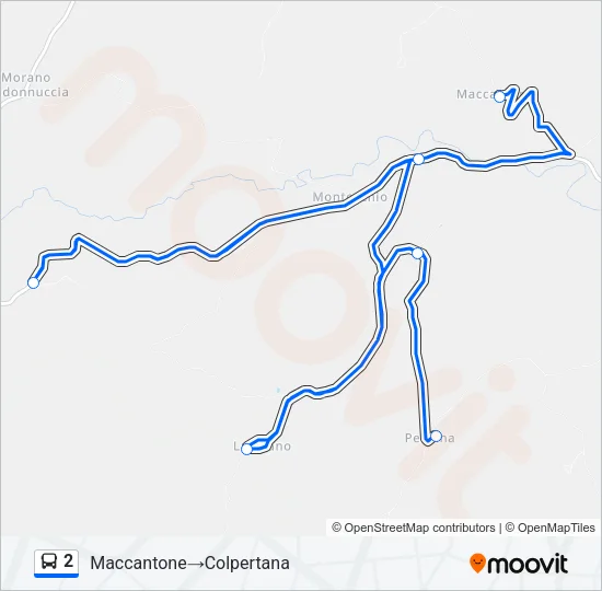 2 Bus Line Map