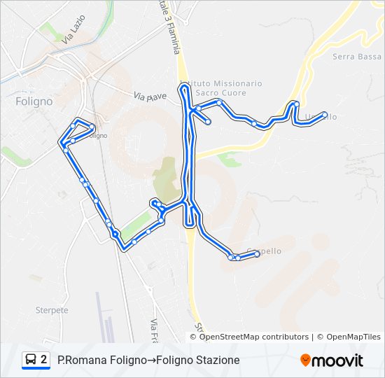 2 bus Line Map