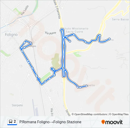 2 Bus Line Map
