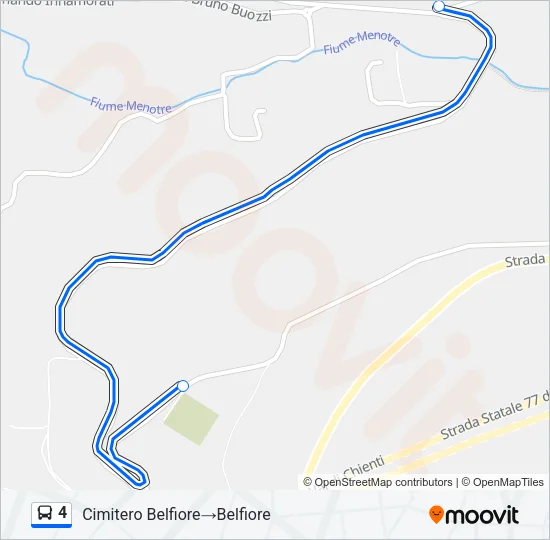 4 Bus Line Map