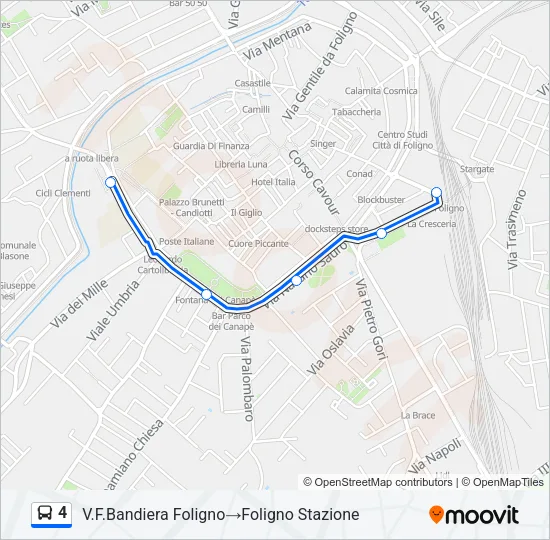 4 Bus Line Map