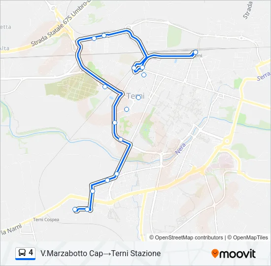 4 Bus Line Map