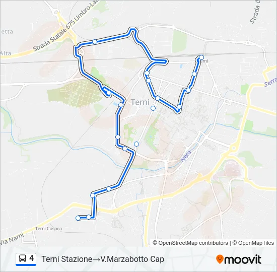 4 Bus Line Map
