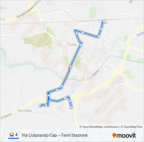 4 Bus Line Map