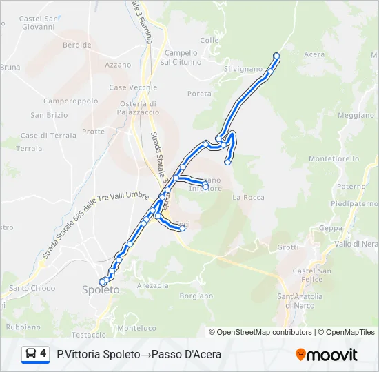 4 Bus Line Map