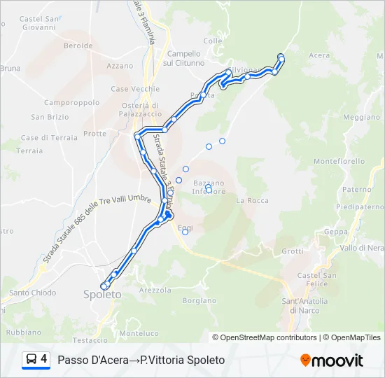 4 Bus Line Map