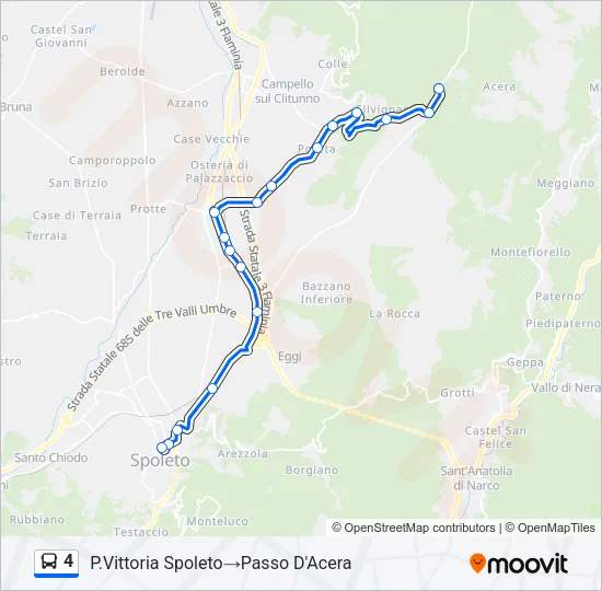 4 Bus Line Map