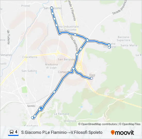 4 Bus Line Map