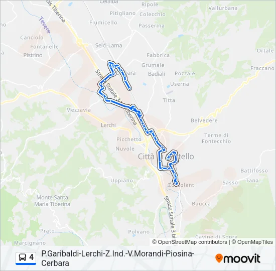 4 Bus Line Map