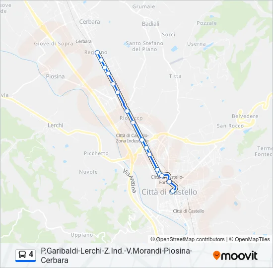 4 Bus Line Map