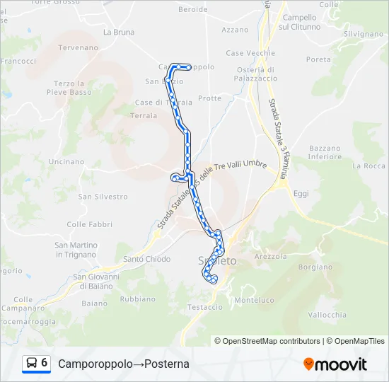 6 Bus Line Map