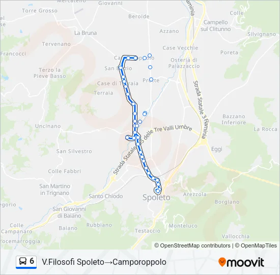 6 Bus Line Map
