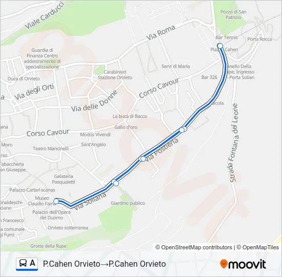 A Bus Line Map