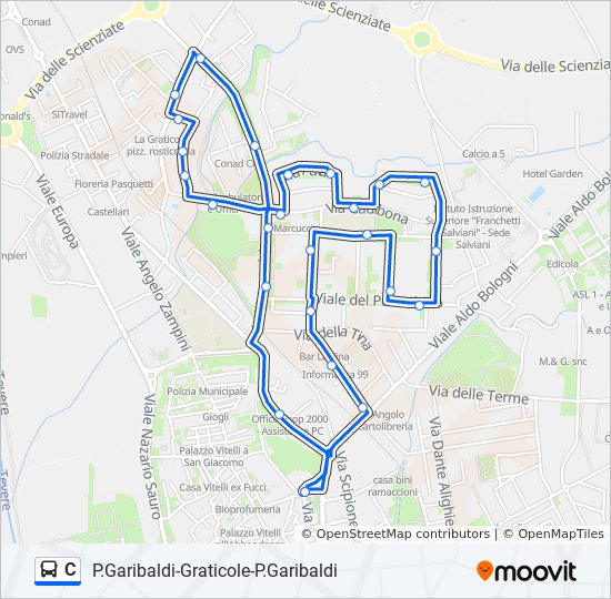 C bus Line Map