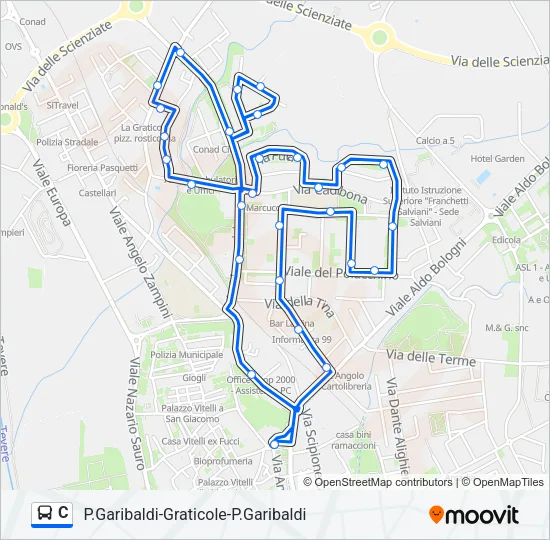 C Bus Line Map