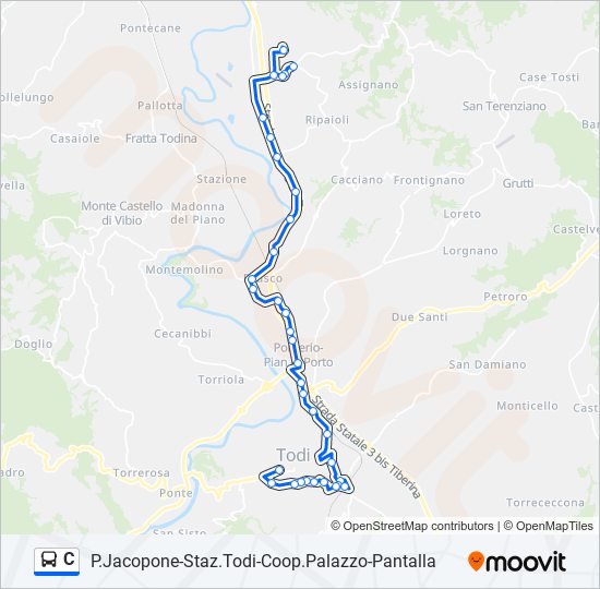 C bus Line Map