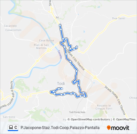 C bus Line Map