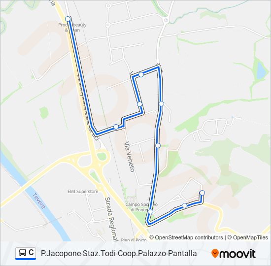 C bus Line Map