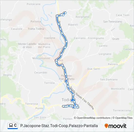 C Bus Line Map