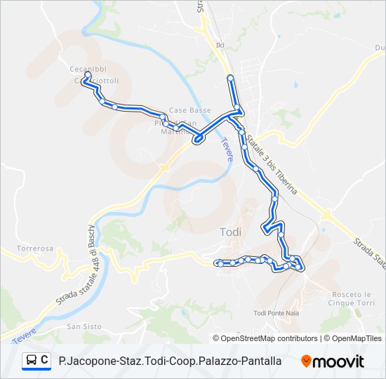 C Bus Line Map
