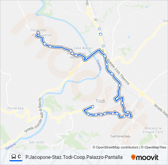 C Bus Line Map